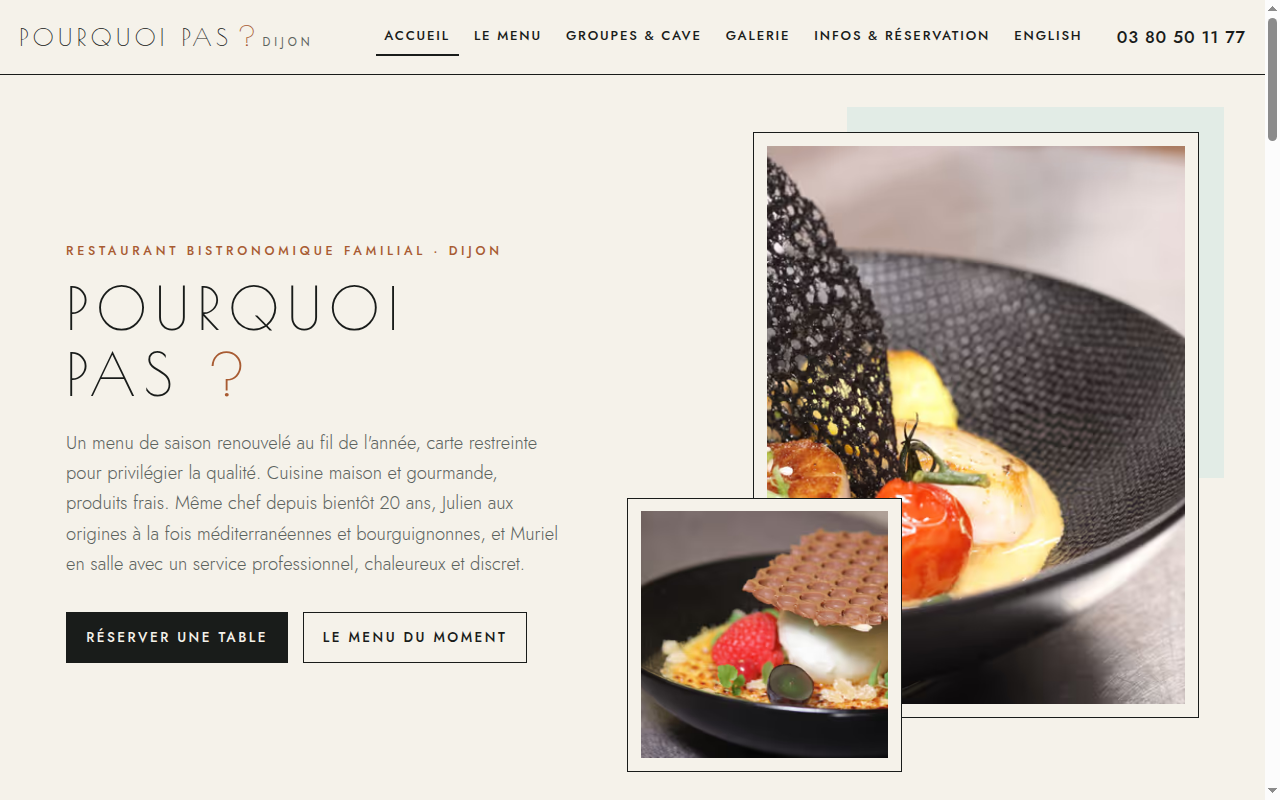 Page d'accueil du site Pourquoi Pas ?
